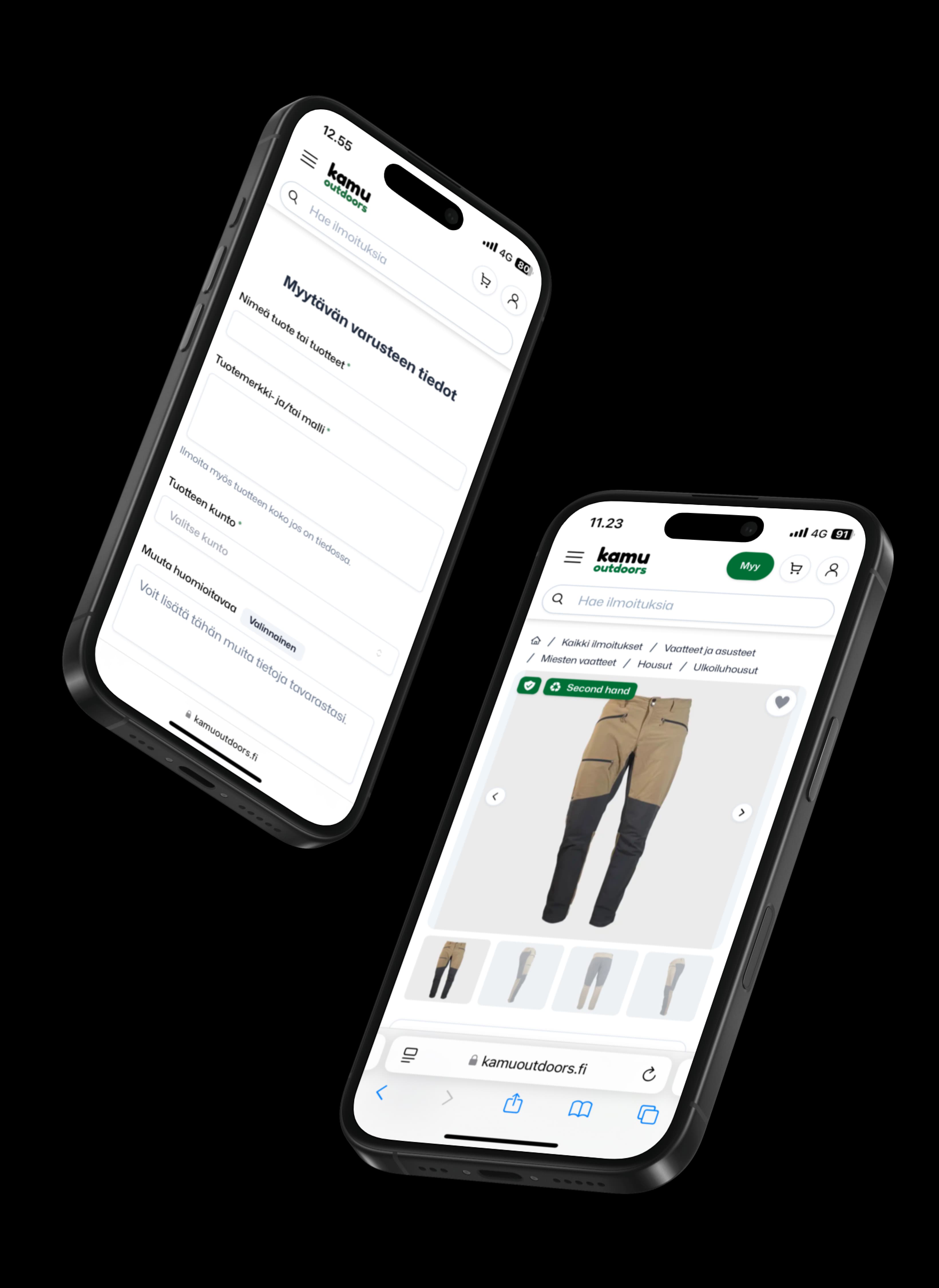 Kamu Outdoors - osta ja myy varusteita